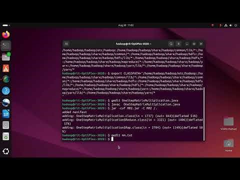Ex.No:3 Implement of Matrix Multiplication with Hadoop Map Reduce