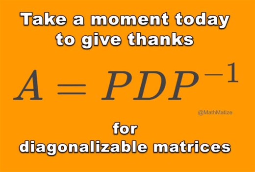 MathMatize on Instagram: "Thank you eigenvalues #math #mathmemes #stem #mathematics #mathematician #physicsmemes #linearalgebra"