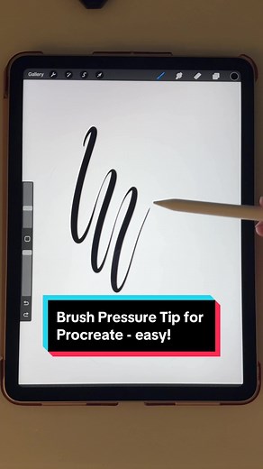 Do you ever feel like you’re using your apple pencil tok hard? 😅 here’s a quick procreate tip for when you’re using a pressure sensitive brush, such as the procreate default calligraphy brushes ❤️ #procreate #procreateapp #procreateart #procreatebeginner #procreatetutorials #procreatetutorial #procreateguide #digitalart #procreatetips #procreatedesign #illustration #procreatebrushes #procreatelettering