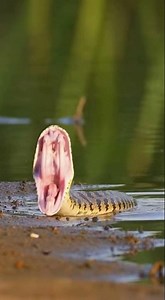 Snake Explodes Out of the River