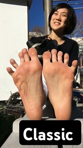 asian girl girl takes her shoes off on public but in better definition..posted this girl way back