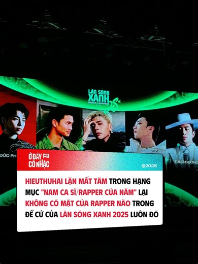 Đề cử ca khúc của năm tại Làn Sóng Xanh 2025