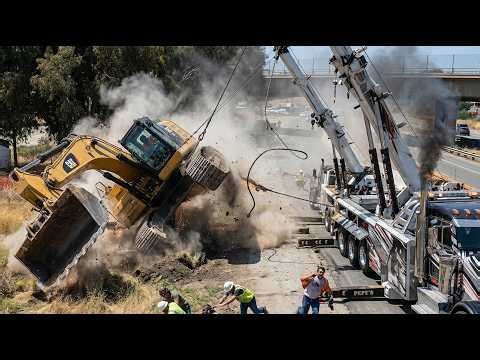 Rescuing Heavy Excavators: One of the Most Memorable Rescues Captured on Camera