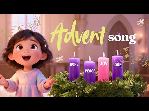 Advent Song for kids - Learn about Advent Candles - Hope, Peace, Joy & Love | Christmas Kids Choir