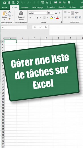 Comment gérer une liste des tâches sur Excel