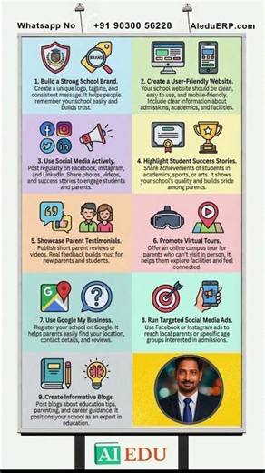 AIeduERP - Marketing tips for schools and colleges Part 1 #marketingtips #tipsandtricks