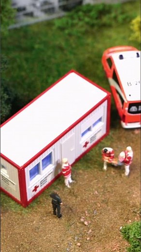 FALLER - Bürocontainer Polizei und DRK - H0 - 180338