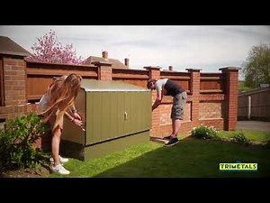 Abri à vélos en métal anthracite 1750L - 1,74m² Trimetals