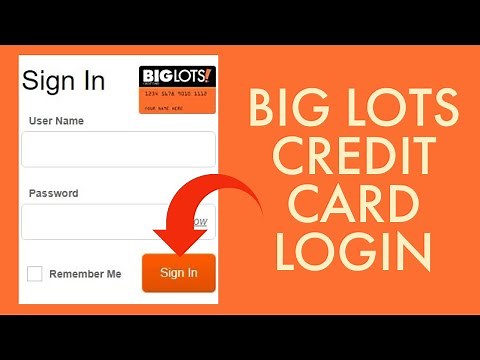 How to Login Big Lots Credit Card Account Online? Big Lot Credit Card Login Tutorial 2022