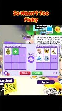 Trading The New Aztec Eggs In Adopt Me ✨️🍳✨️