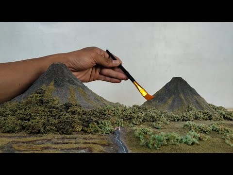 How to make a mountain diorama / landscape diorama / miniature diorama