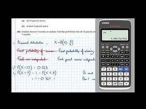 Binomial Distribution In Context: Exam Question [Year 1 Maths (Stats)]
