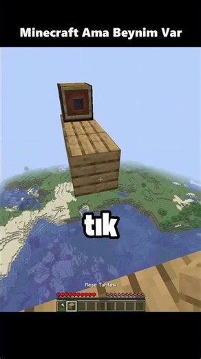 MINECRAFT BUT I HAVE A BRAIN 🏠🔨 #minecraft