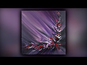 Satisfying Abstract Painting / Acrylics / Easy / Palette Knife / Demo #094