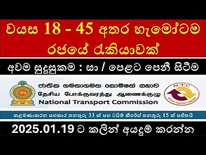 වයස 18 - 45 අතර හැමෝටම රජයේ රැකියාවක් : Apply Government Jobs Sri Lanka