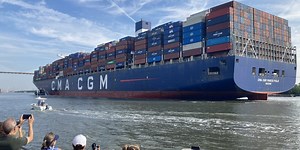 Largest ship yet calls on Port of Savannah