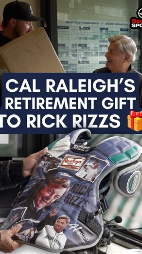 A Retirement Gift For Rick Rizzs Only Cal Raleigh Could Give 🎁... | Cal Raleigh Show