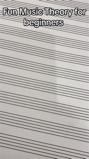 Fun Music Theory - Music Paper (beginner) #musictheory #music #educational #musica #theory #beginner #fun #fyp