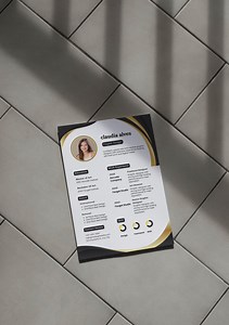 Creative Graphic Designer CV Template – Canva Resume   Cover Letter – Instant Download - Etsy