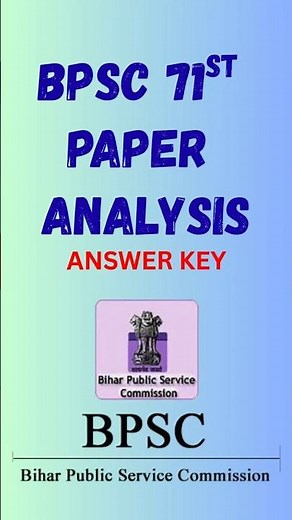 "BPSC 71st 2025: Unlocking GS Secrets with the Ultimate Question & Answer Key!"