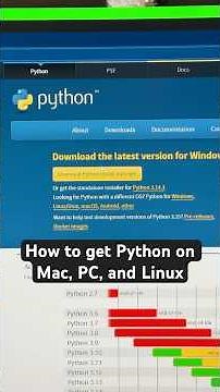 How to get Python on Mac, PC, and Linux