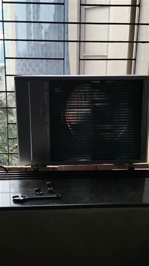 new panasonic inverter split AC installation work in mumbai #song #ac #bestac #acmanufacturer