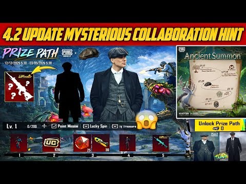 😱 New Prize Path ? 4.2 Update Mysterious Collaboration Hints | New RP A17 New Season Date | PUBGM