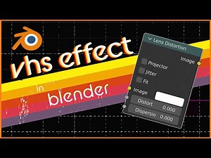 Chromatic Aberration (VHS effect) with Lens Distortion Node in Blender