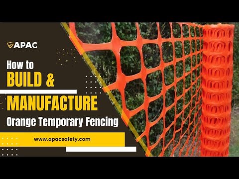 【Orange Construction Fence】Manufacturing Process | APAC