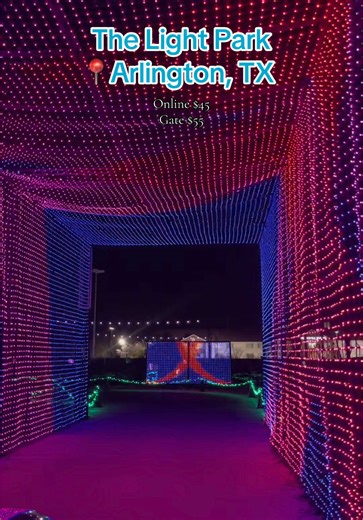 Located in Hurricane harbor, across six flags! #fyp #paratii #thelightpark #arlingtontx #arligton #texas #visitdallas #dallas #fw #dfw #fypシ #fypシ゚viral #navidad #luces