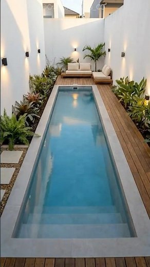 Backyard to Modern Narrow Pool – Full Transformation Plan