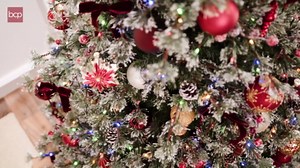 Best Choice Products 9ft Pre-Lit Cashmere Christmas Tree, Premium Semi-Flocked Artificial Holiday Decor w/Cordless Connection, 2-in-1 LED Lights