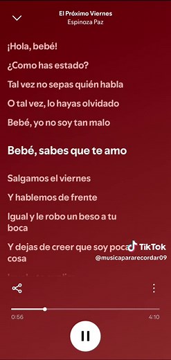 El próximo viernes letra - Espinoza Paz (letra completa)