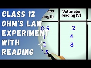 class 12 ohm's law experiment with reading #ohmslaw