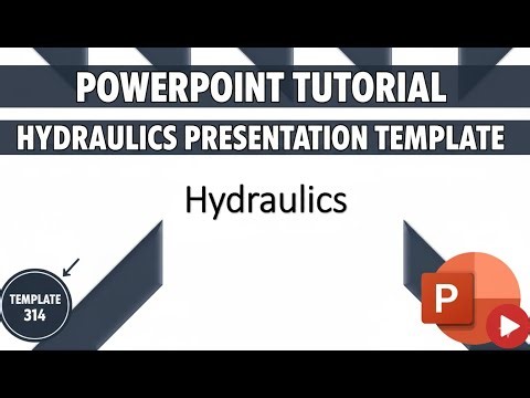 How to Create Power Point Presentation Template tutorial about hydraulics present template 314