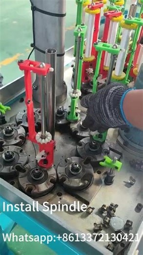 How to Install the Spindle from the Rope Braiding Machine