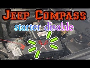 2014 Jeep Compass Starter disable wire location under the hood and run wires in under dashboard