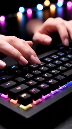 Ultra Realistic RGB Mechanical Keyboard Typing Cinematic 8K ASMR Vibes. #keyboard #satisfying