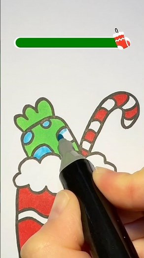 How to draw a Christmas Stocking🎅🧦 Step by step Drawing