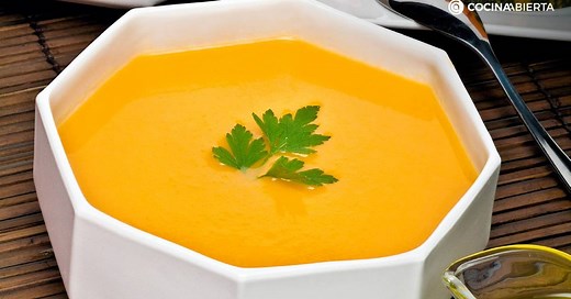 Crema de calabaza casera de Karlos Arguiñano