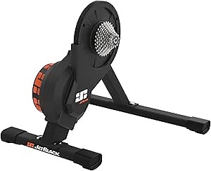 JetBlack Volt Smart Bike Trainer Stand for Indoor Riding - Compatible with ZWIFT and Other Training Apps, Home Cycling Resistance Trainers for Mountain Bike or Road Bike, 11 Speed Cassette Included
