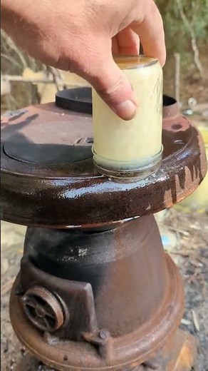 FULL VIDEO LINKED Antique Potbelly Wood Burning Stove, Cast Iron Seasoning and Restoration.