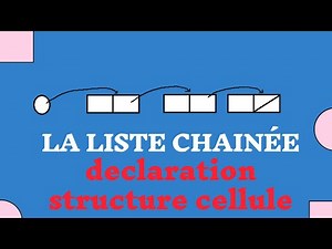 déclaration la structure cellule en langage c et algorithme en arabe (darija) -liste chainée