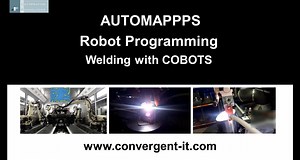 One more example for easy robot programming - here of a welding tasks with robots / cobots of TechMan robots. Here, the CAD-to-path support of AUTOMAPPPS software is used. What was before an exhausting task of teaching hundreds of points with sub-millimeter accuracy on a surface that is reflective and really hard to the eyes noew requires only a few clicks to define the tool-path. CAD-to-Path (CAD2path) features return a more precise and smooth tool-path. Automatic collision avoidance and robot 