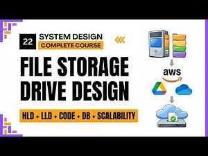 File Storage System Design (S3 + Chunking + Metadata) | HLD + LLD + Code + AWS + G Drive | Ep. 22
