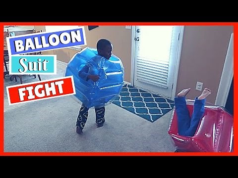 FUNNY Inflatable Blow up BUBBLE SUIT FIGHT (Closed)