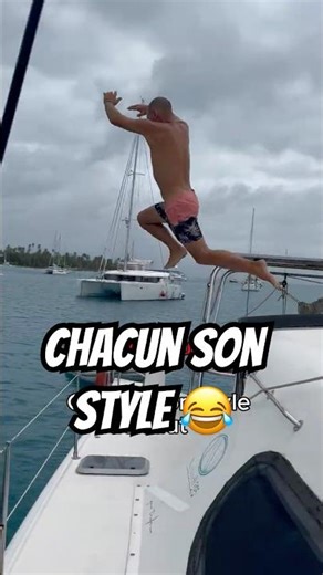 #21 Chacun son style 😂 Sauts du bateau en famille (au mouillage)