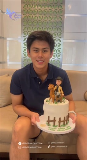 Looks like we picked the perfect theme! 🤠 Here's a special message from the birthday boy himself! We're so glad you loved the cake, Bryce! 🐴✨ #BryceEusebio #BryceHaven @Bryce Eusebio @What’s goin’ bryc3?