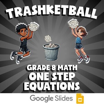 One Step Equations TRASHKETBALL Math Game | No Prep Grade 8 Review