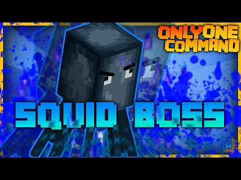 Minecraft: Squid Boss Fight in only one command! (1.8)
